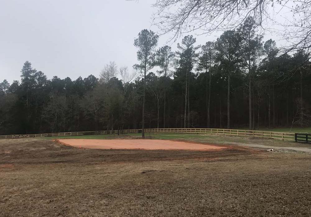 After Installing and Grading Building Pad